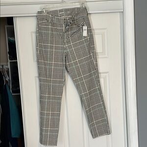 Black and White Plaid Pants